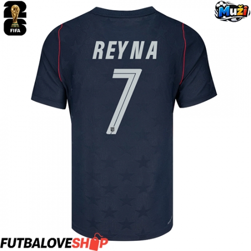 Dres Spojené štáty Giovanni Reyna #7 Preč MS 2026 Krátky Rukáv